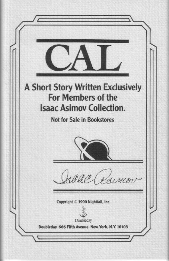 Cal -- Isaac Asimov